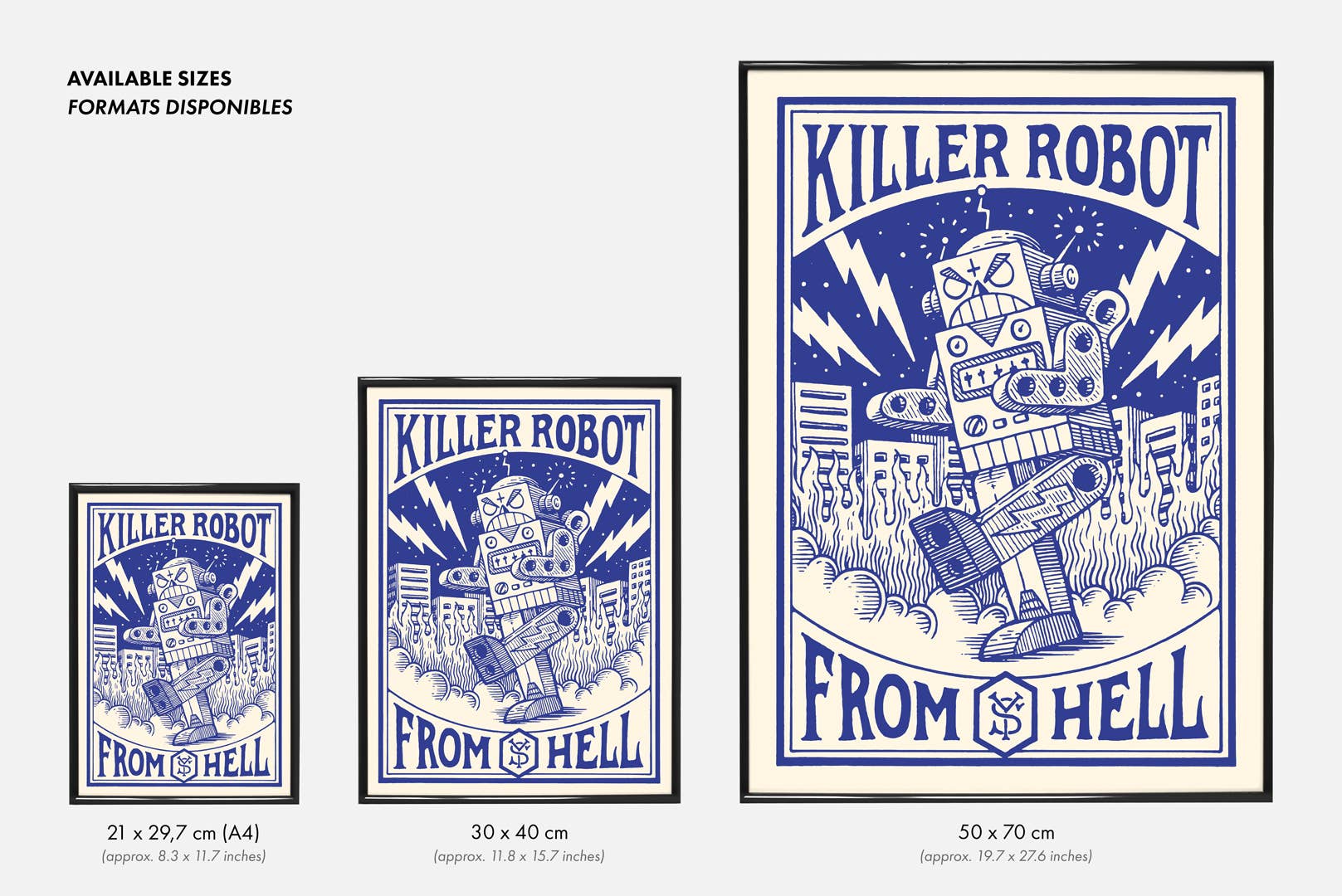 Yeaaah! Studio - Wholesale Poster - “Killer Robot” poster (Format 50x70 cm, 30x40cm or A4)2