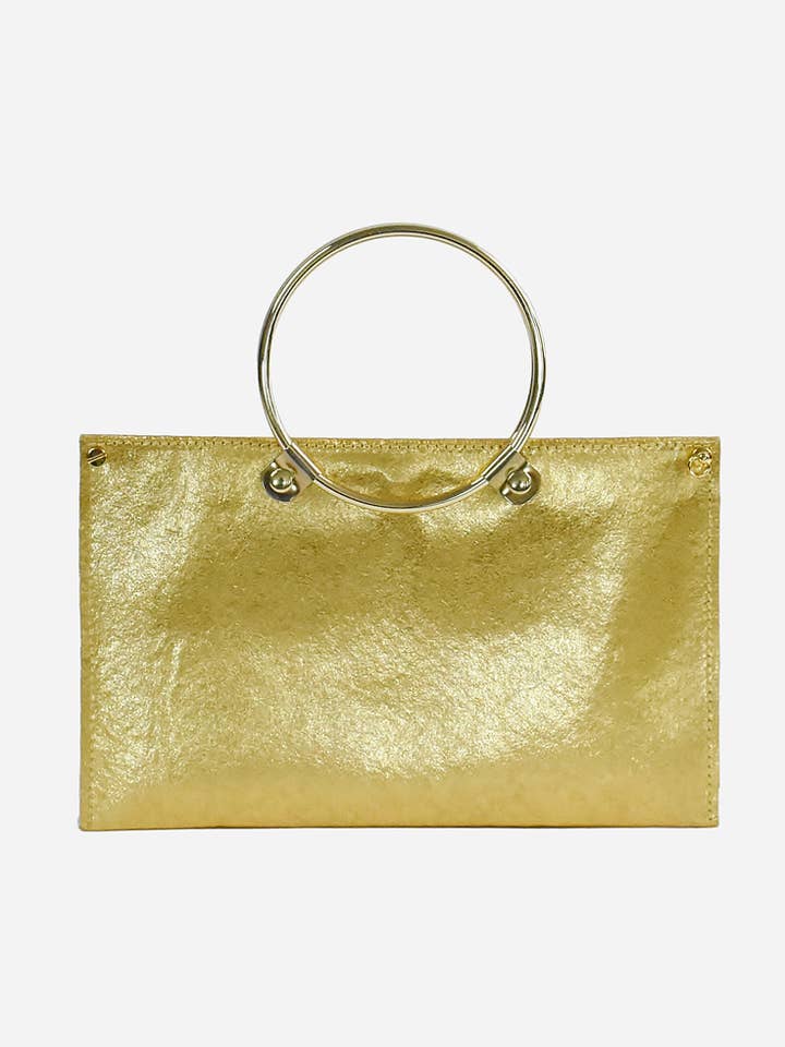 Ring Clutch, Gold for wholesale by Ceibo