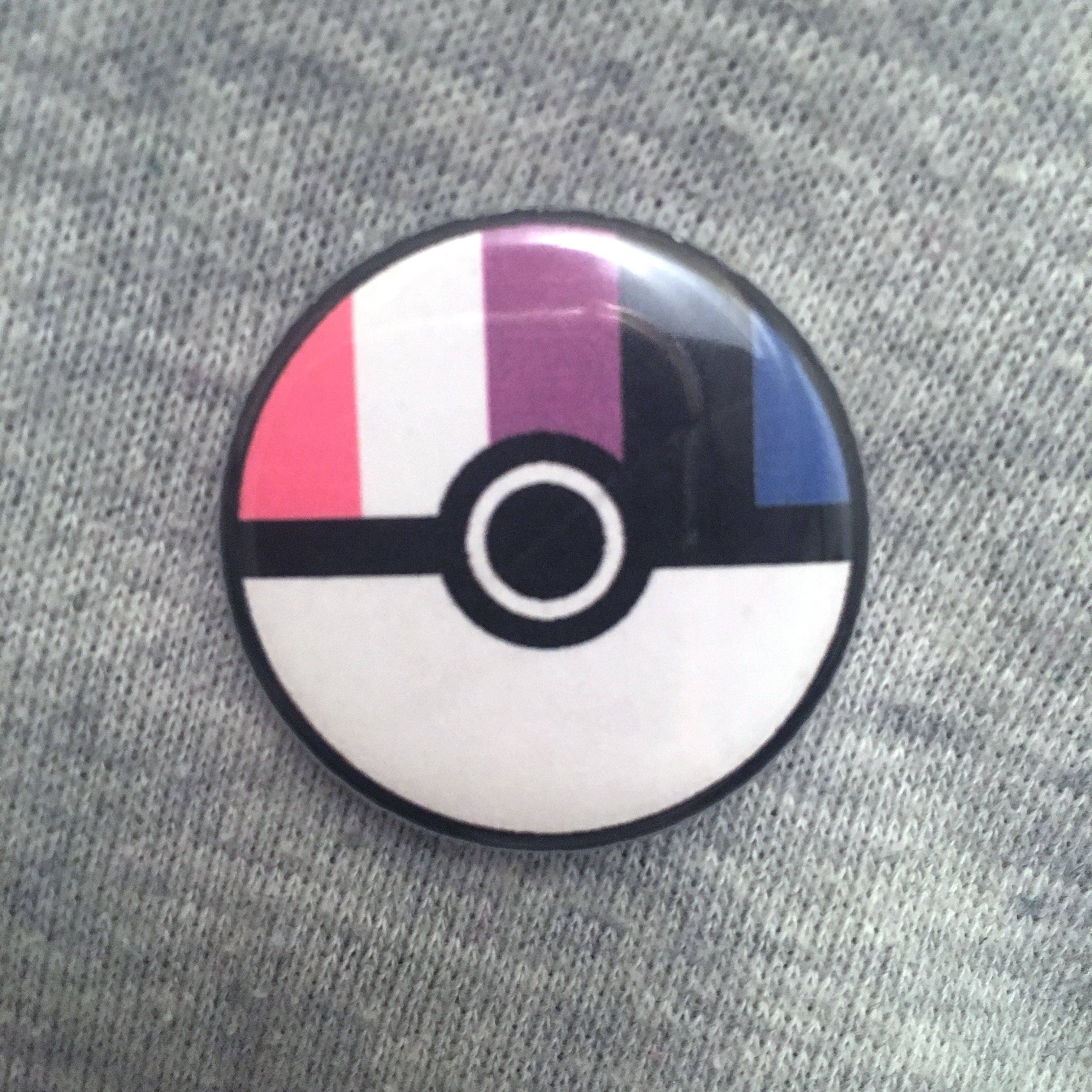 Support the T - Vendita all'ingrosso Spilla da bavero - Bottone o magnete Poké Pride5