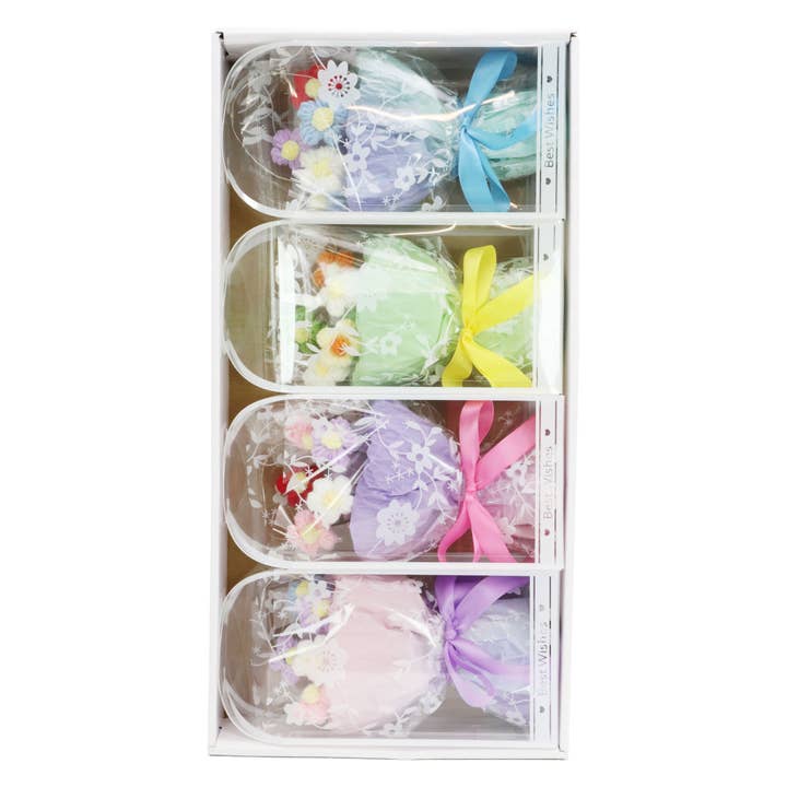 ASSORTED Floral Crochet LED Bouquet Gift Box - 4 pcs for wholesale on Faire1