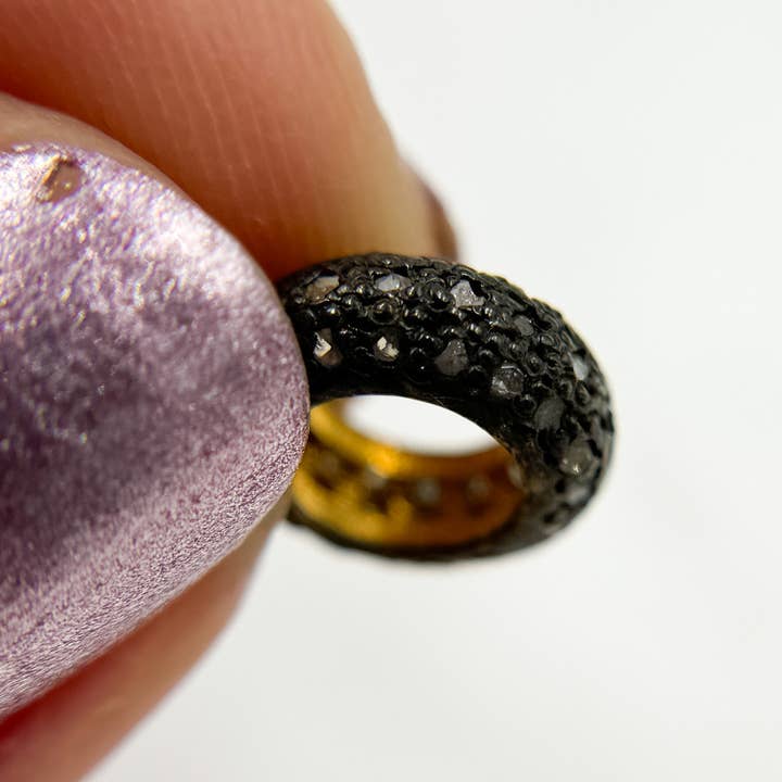 Tresor Jewelry Inc. - Vente Perle - DC589. Perle intercalaire en diamant et argent sterling3