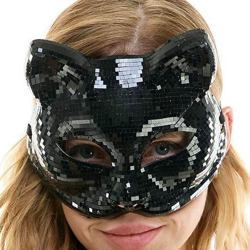 Black Mirror Cat Mask for wholesale by KBW Global Corp.