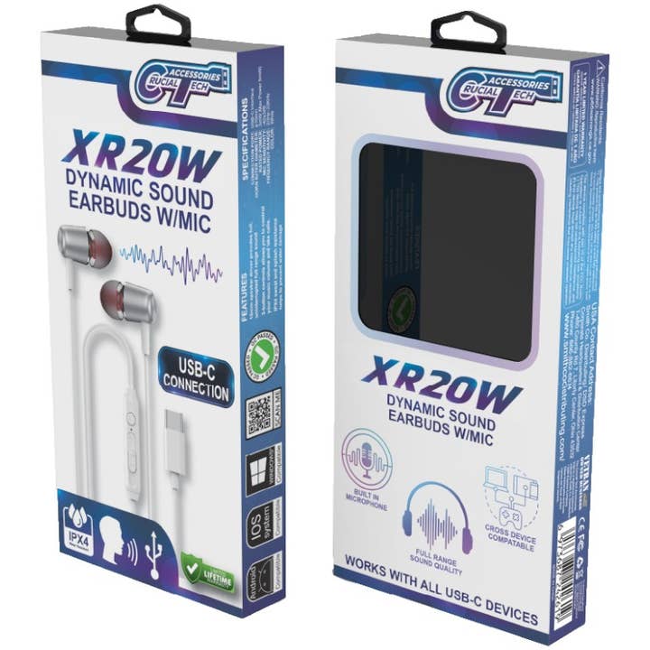 Auriculares Dynamic Sound con micrófono, conexión USB-C para venta al por mayor de Smithco Distributing