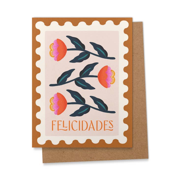 Ana Peake - Venta al por mayor Tarjetas de felicitación - Tarjeta de Felicitación de Graduación Española Felicidades Flores