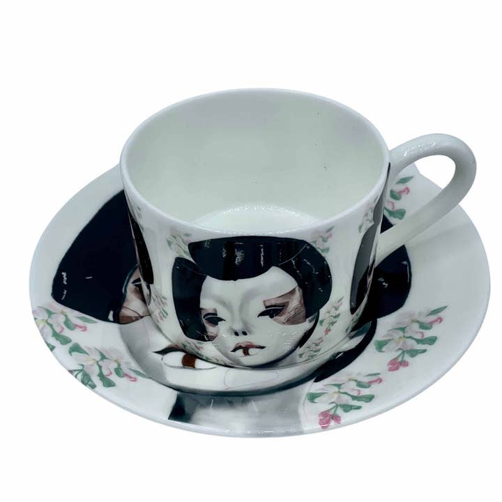 Máscara de Taça e Pires de Geisha por atacado de HeartART