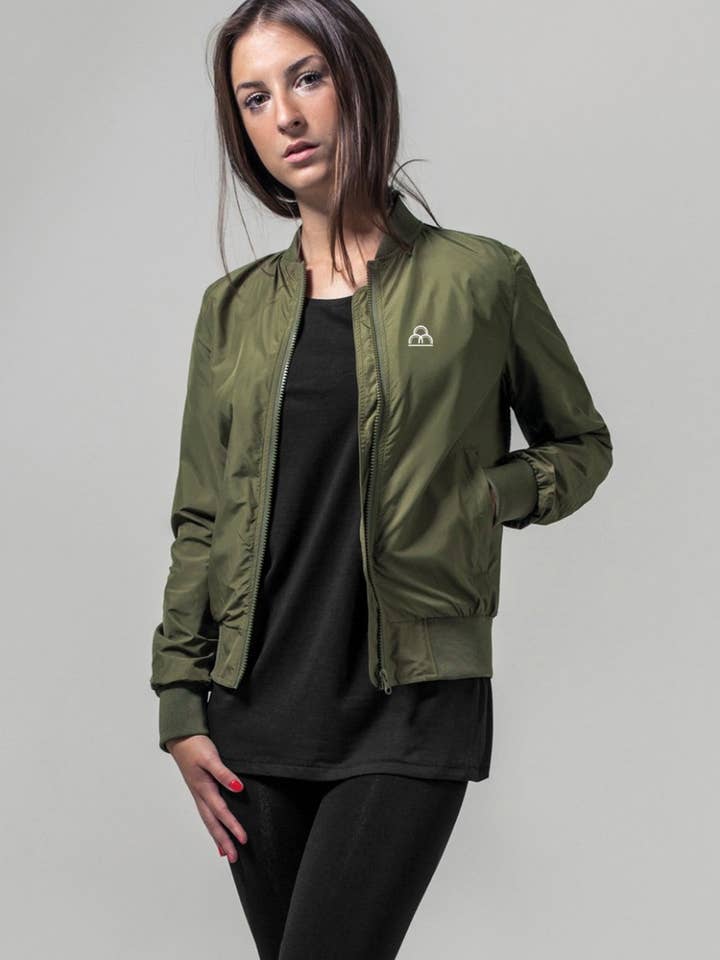 As-tu Mangé Womens Lightweight Bomber Jacket for wholesale by As-tu Mangé