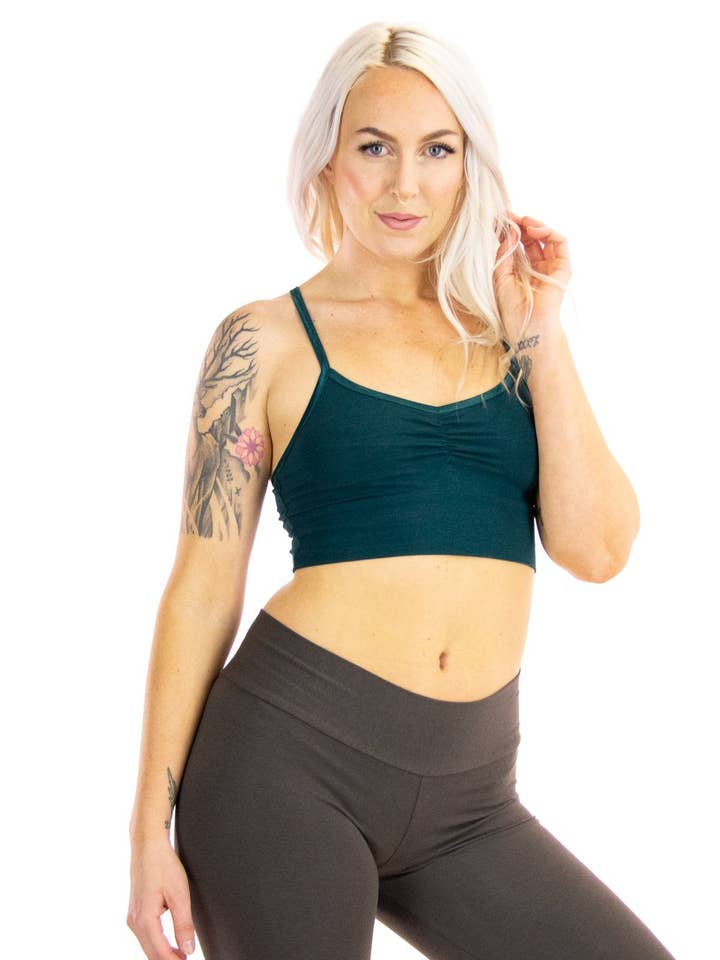 Anabelle Yoga Bra for wholesale by Dakini Arts & Apparel