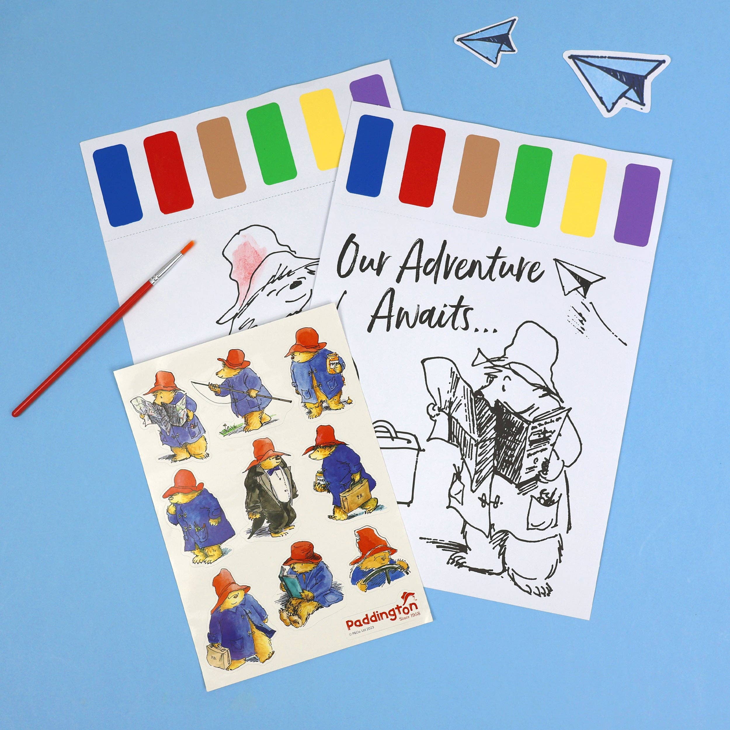 Robert Frederick Ltd – Conjunto de arte - Crianças e bebés por atacado – Conjunto de Arte com Paleta de Tintas Paddington - Basta Adicionar Água!1