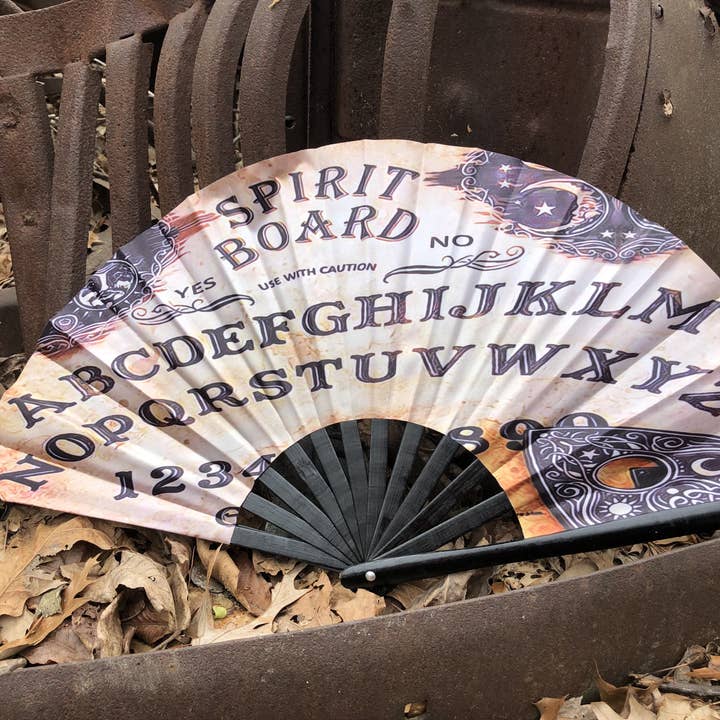 Enlighten - Wholesale Handheld Folding Fan - Ouija / Spirit Board Hand Fan