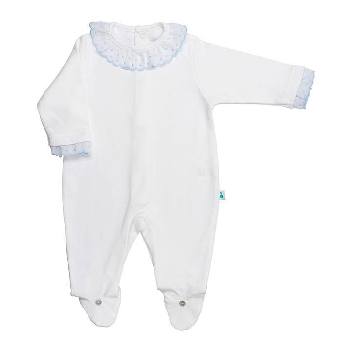 Bean Baby Clothes - Wholesale Jumpsuit - Baby - BabyGrow with Lace Collar made in Cotton