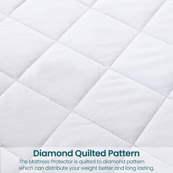 White WaterProof Mattress Protector Microfiber with Elastic Strap for wholesale on Faire5