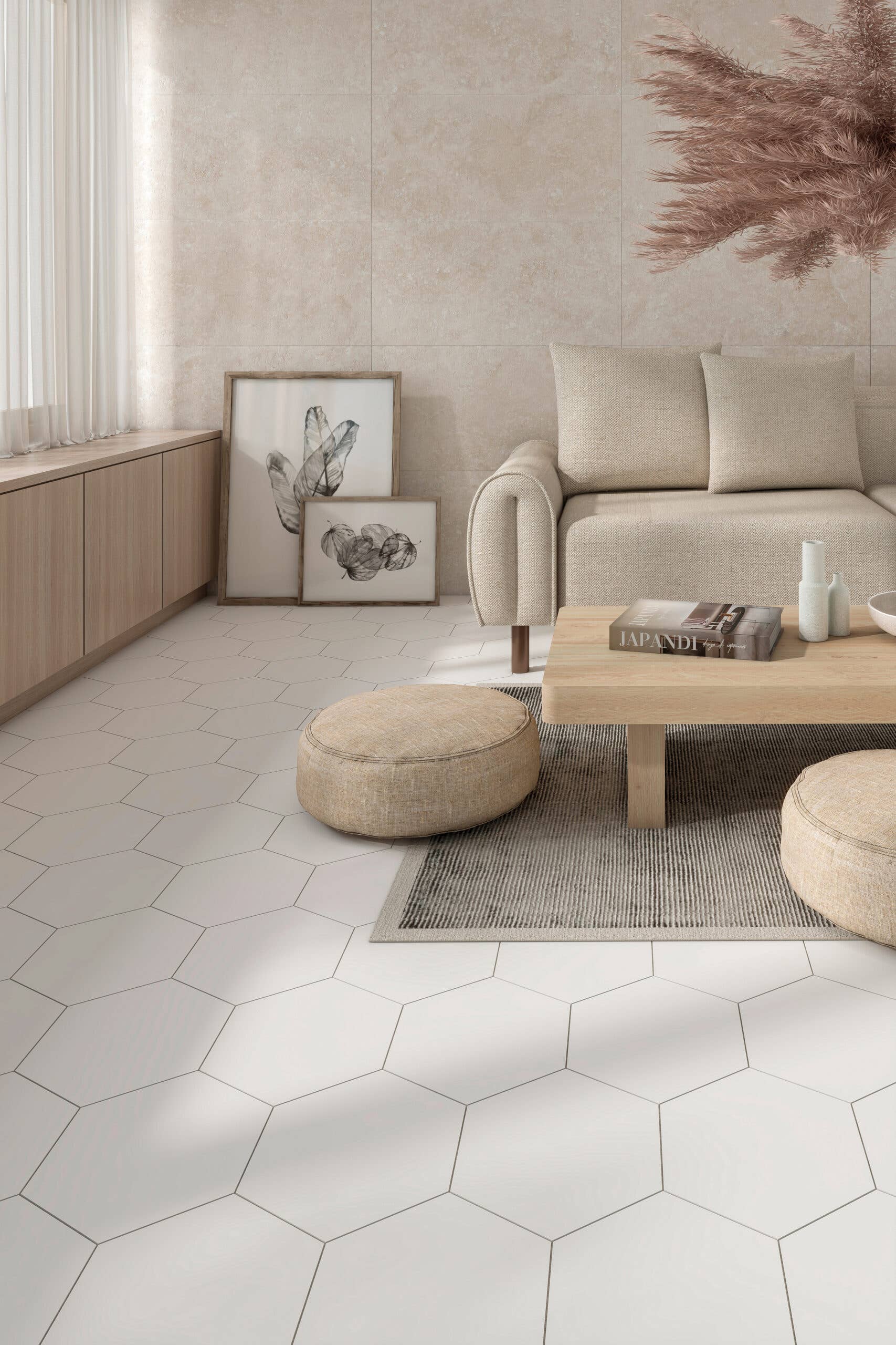 Thomas Avenue Ceramics - Wholesale Wall Tile - 9"x10" Porcelain Hexagon Floor & Wall Tile2