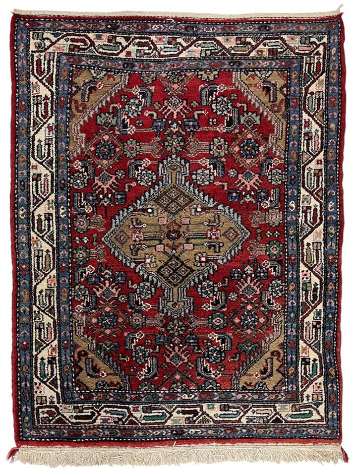Hamadan Persian Vintage Hand Knotted Wool Rug - 150 x 105 cm for wholesale by Imaco Rugs