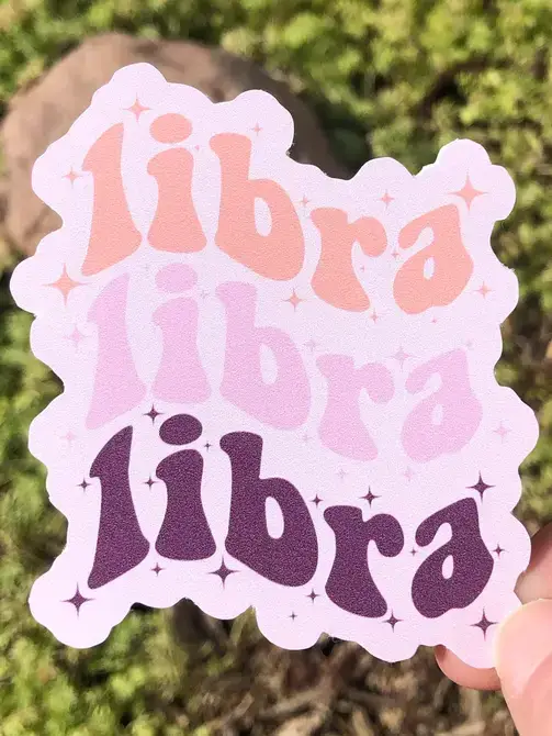 The Funnel Cake Tree - Vente Autocollant - Autocollant en vinyle du signe astrologique Balance ✨✨0