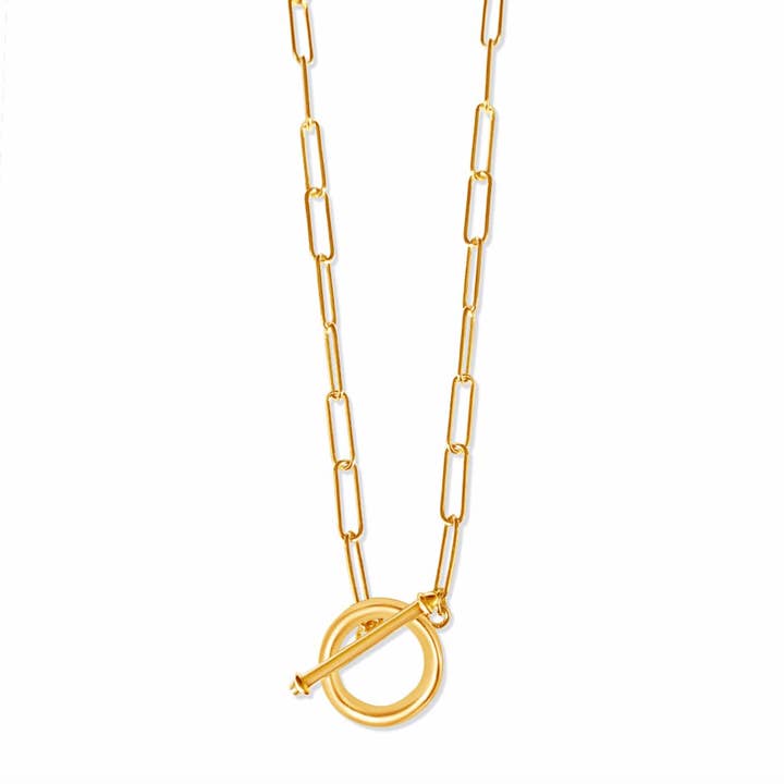 Ida Large T-Bar Elia Necklace for wholesale by Anna Lou of London