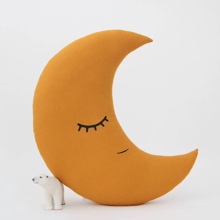 Mustard Crescent Moon Cushion for wholesale by ProstoConcept