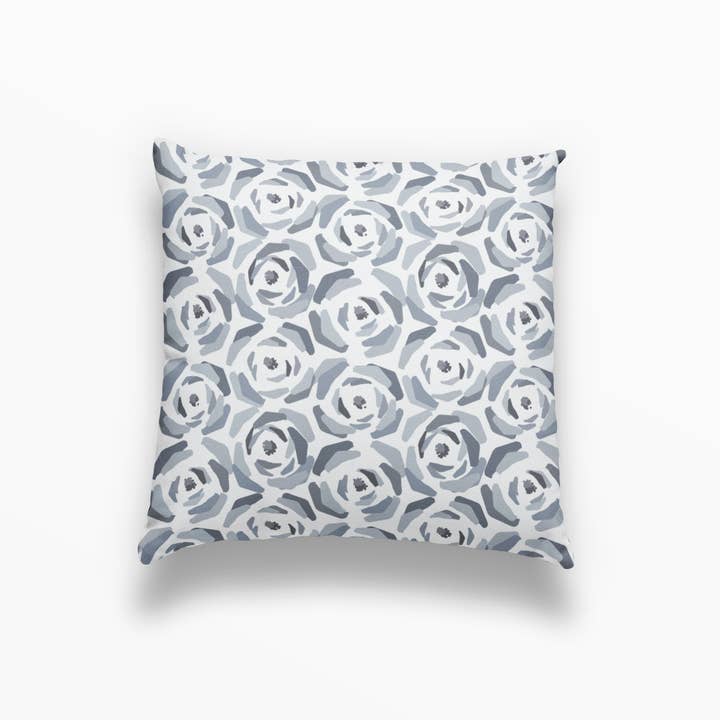 Magnolia Pillow in Slate for wholesale by Emily Daws