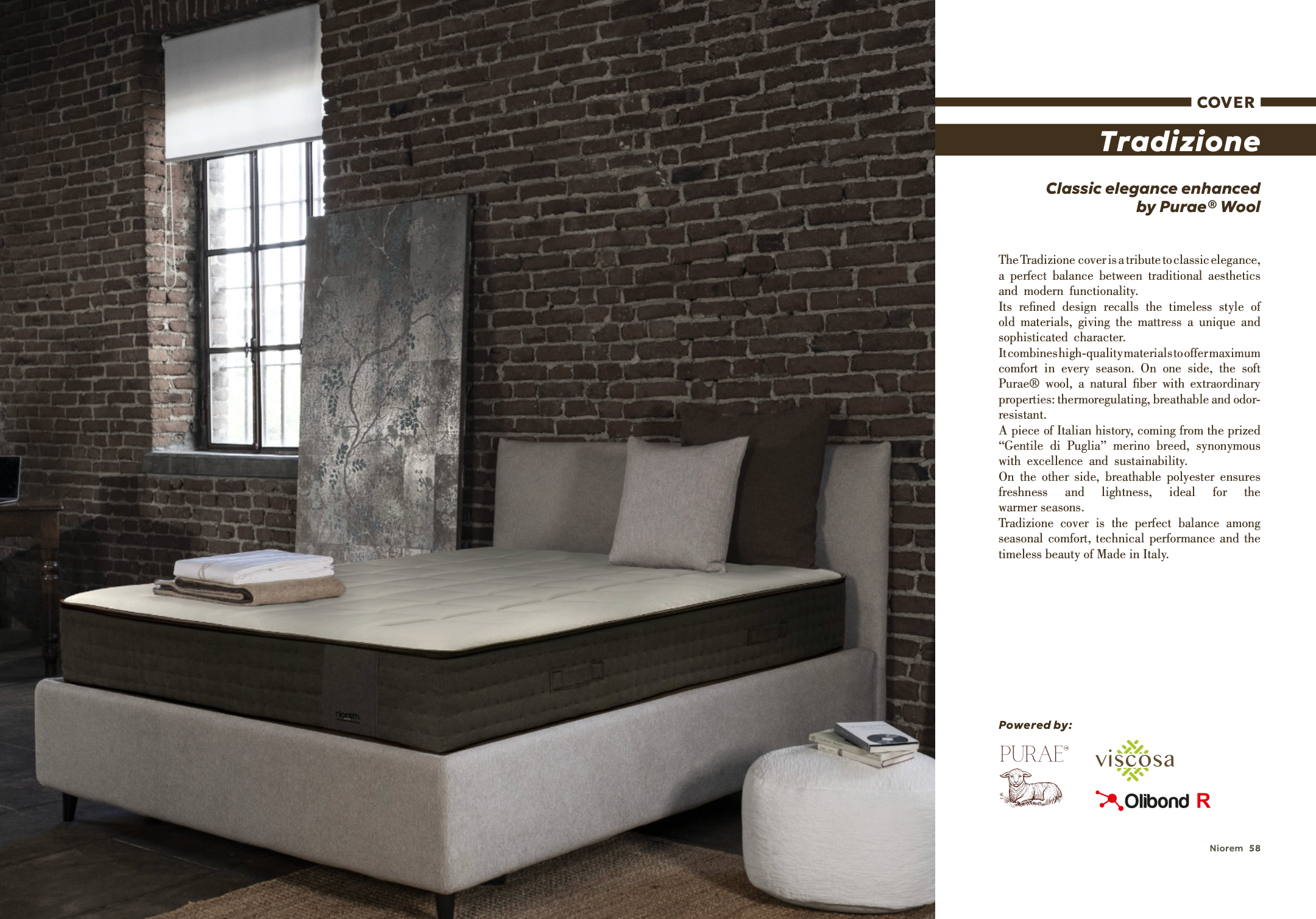 Niorem®: Design Beds & Mattresses from Italy - Wholesale Bed - Model X Mattress - Tradition - Super King UK 180 x 200cm0