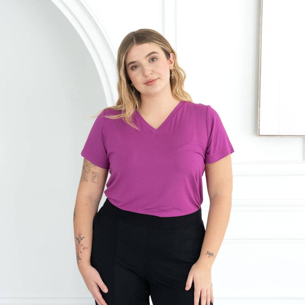 Encircled - Wholesale T-Shirt - Women's - The Going Places V-Neck Tee13