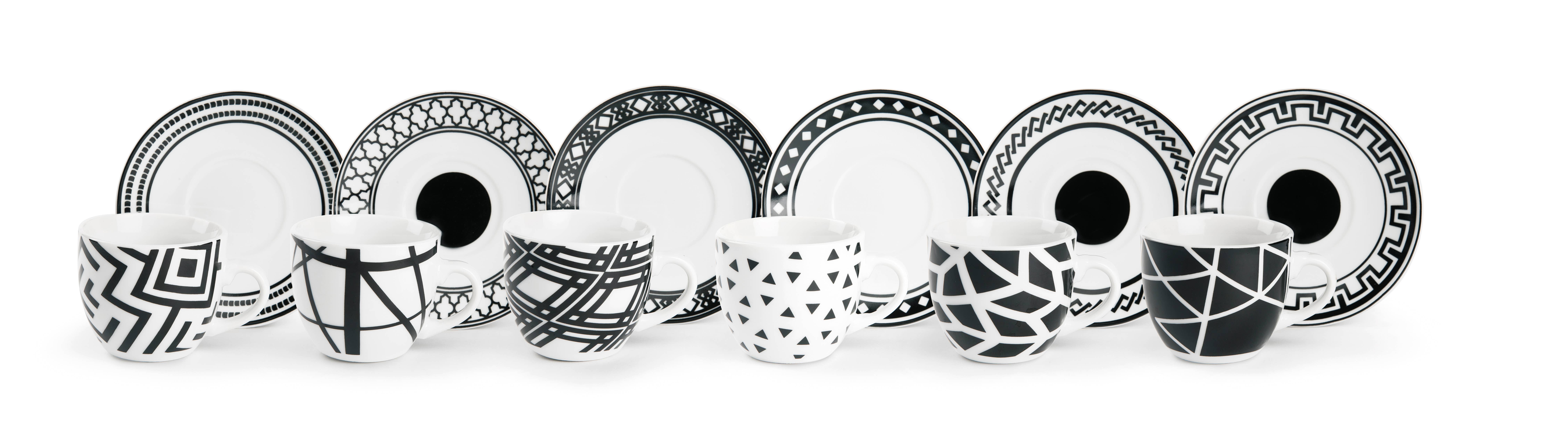 multicolour Set of 6 Emily Coffee Cups for wholesale on Faire1