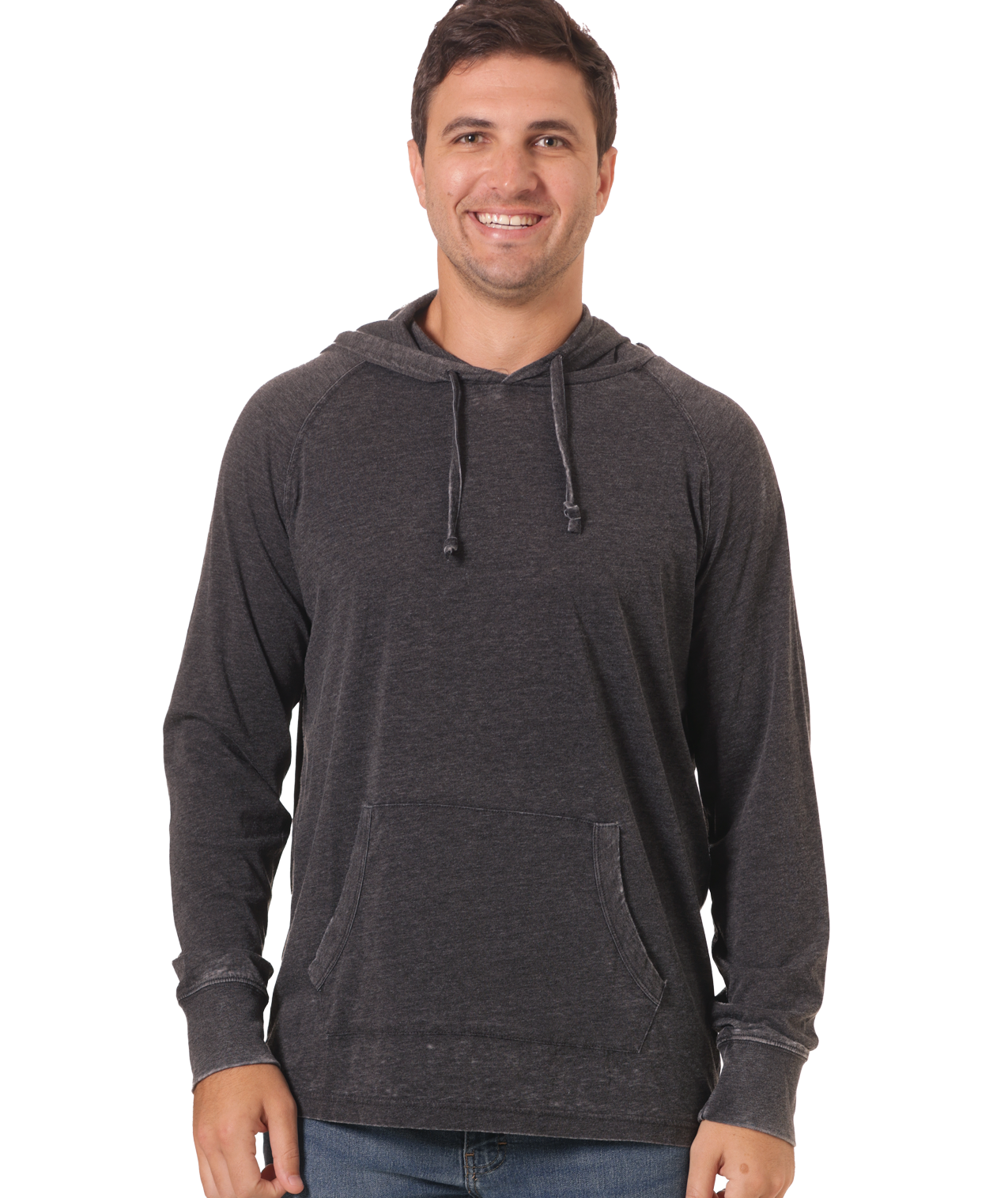 U.S. Apparel - Vente Sweat à capuche – femme - Chandail à capuchon unisexe en jersey - Light Garment Burnout Raglan40