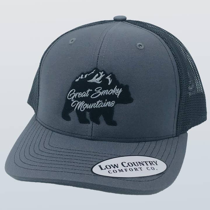Chapeau Charcoal/Noir Great Smoky Bear pour la vente par Riverbed Threads