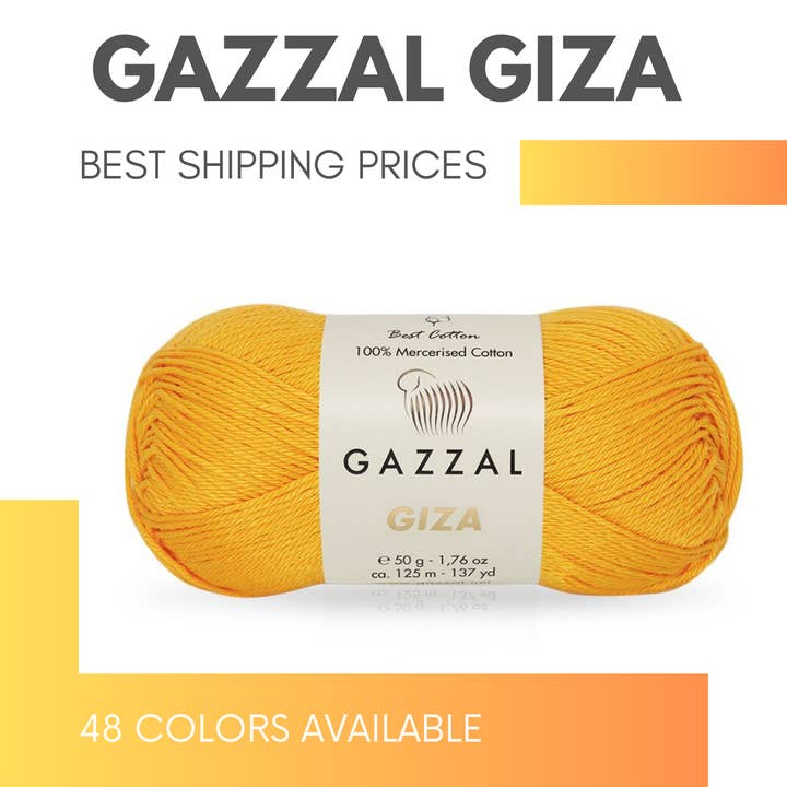 Craftsyarn - Wholesale Yarn - Amigurumi yarn | Gazzal Giza Cotton Yarn| Crochet cotton