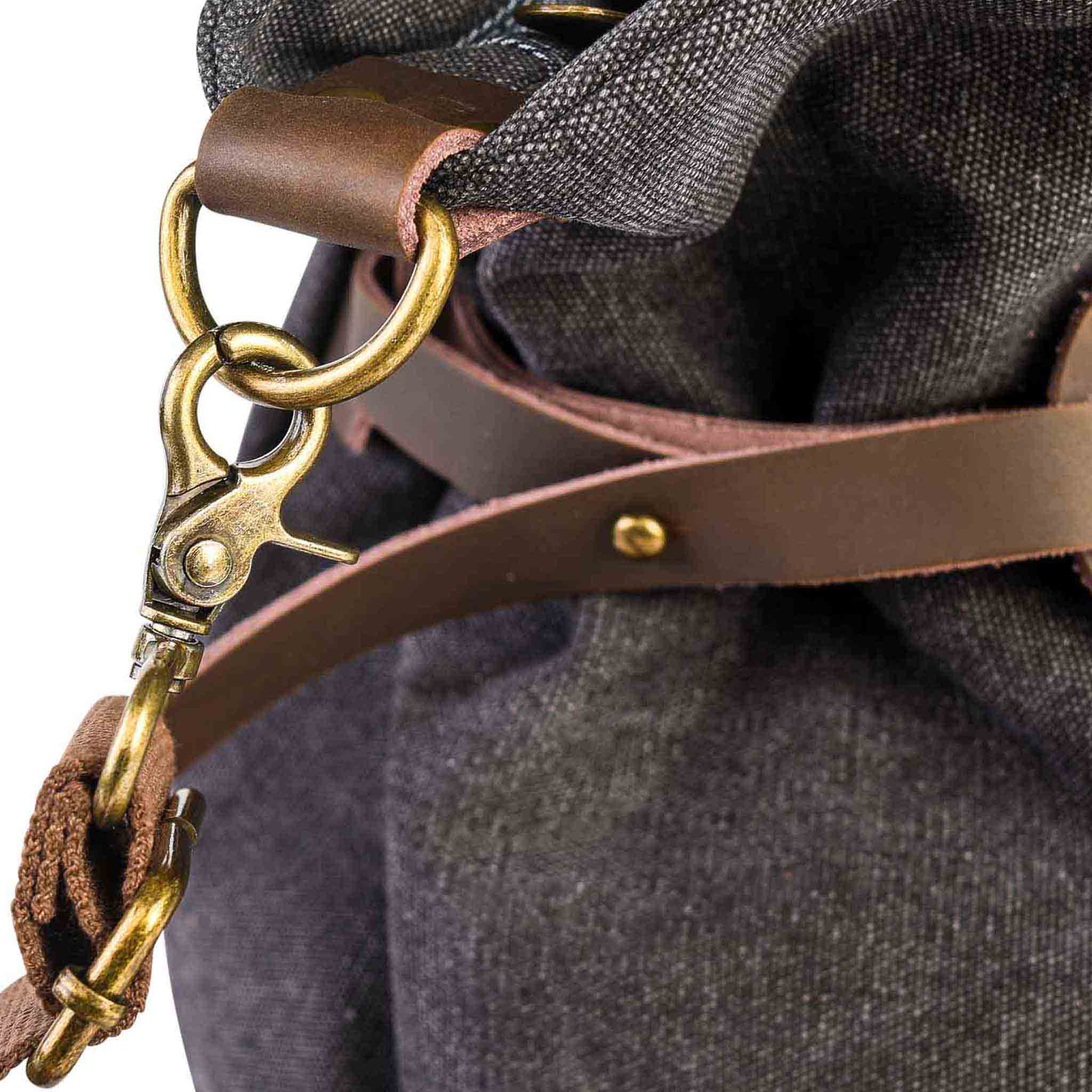 ZEDE PARIS - Wholesale Weekender Bag - Women's - SAINT-LAZARE - Weekend travel sports bag in canvas and leather60