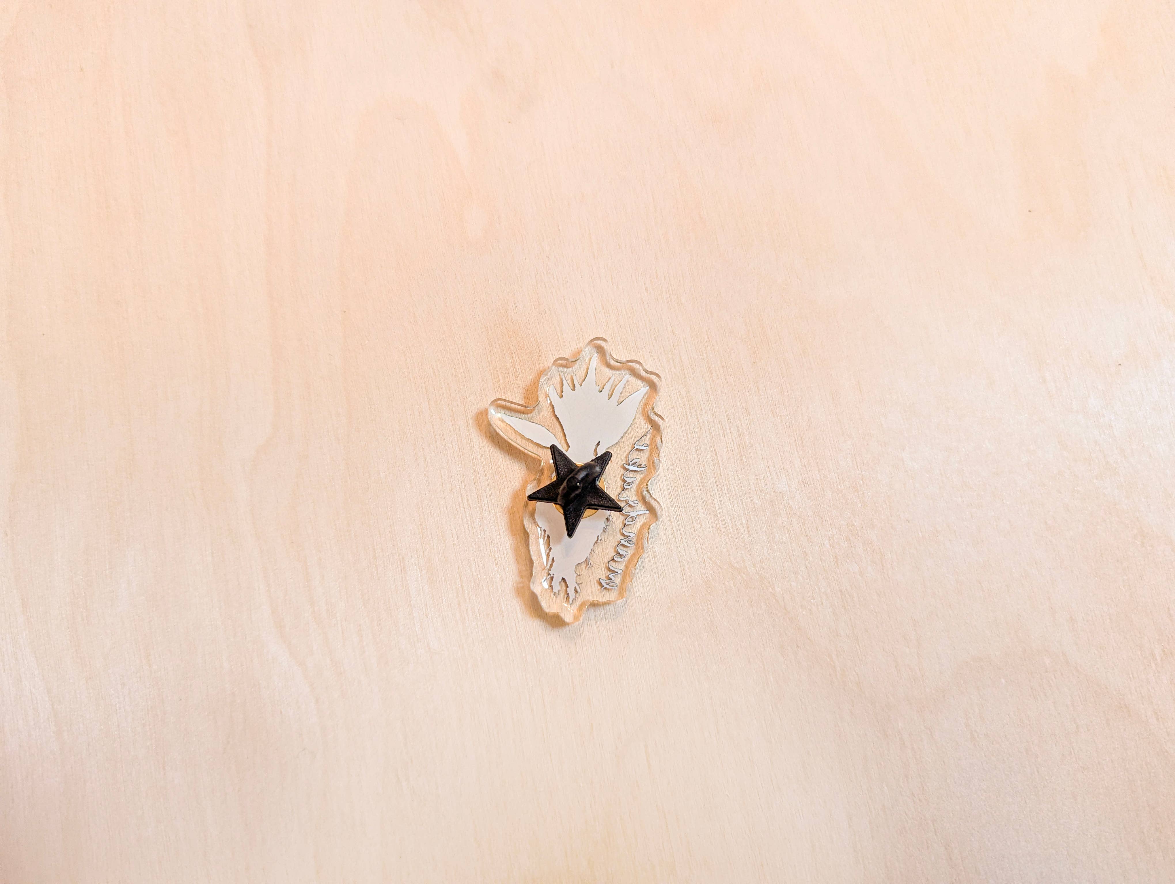 Kallos Ink - Wholesale Lapel Pin/Button - Mandrake Acrylic Pin2