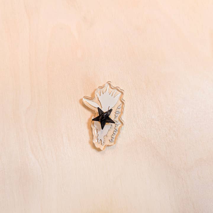 Kallos Ink - Wholesale Lapel Pin/Button - Mandrake Acrylic Pin2