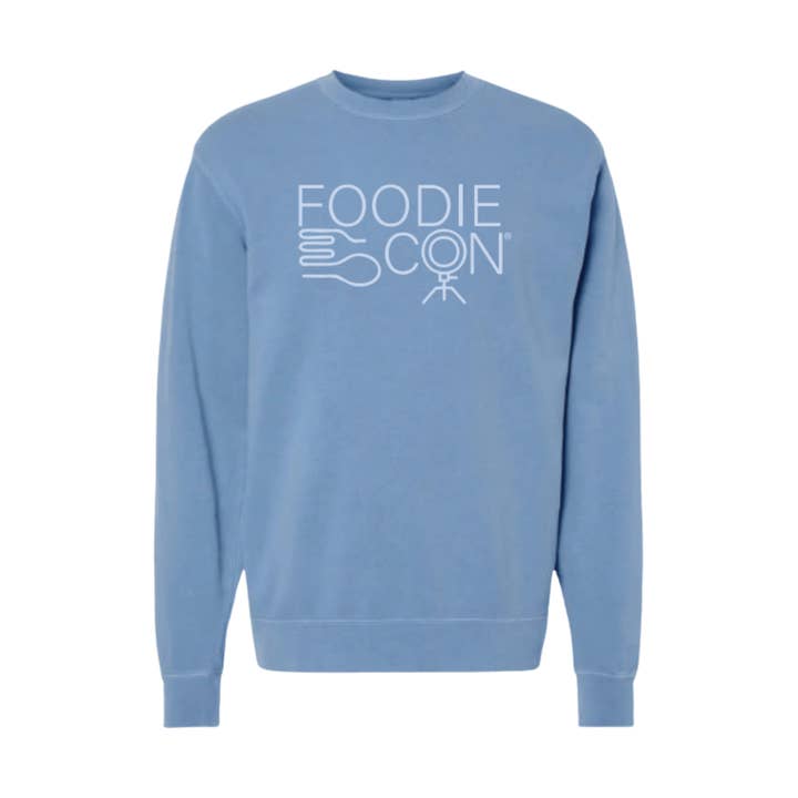 Foodicon '25 - Unisex Sweater - Pigment Lichtblauw voor wholesale door Flavour Gallery