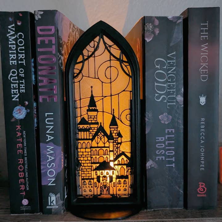 Gothic Stained Window Book Nook - Castle for wholesale by The Gift Genie LLC