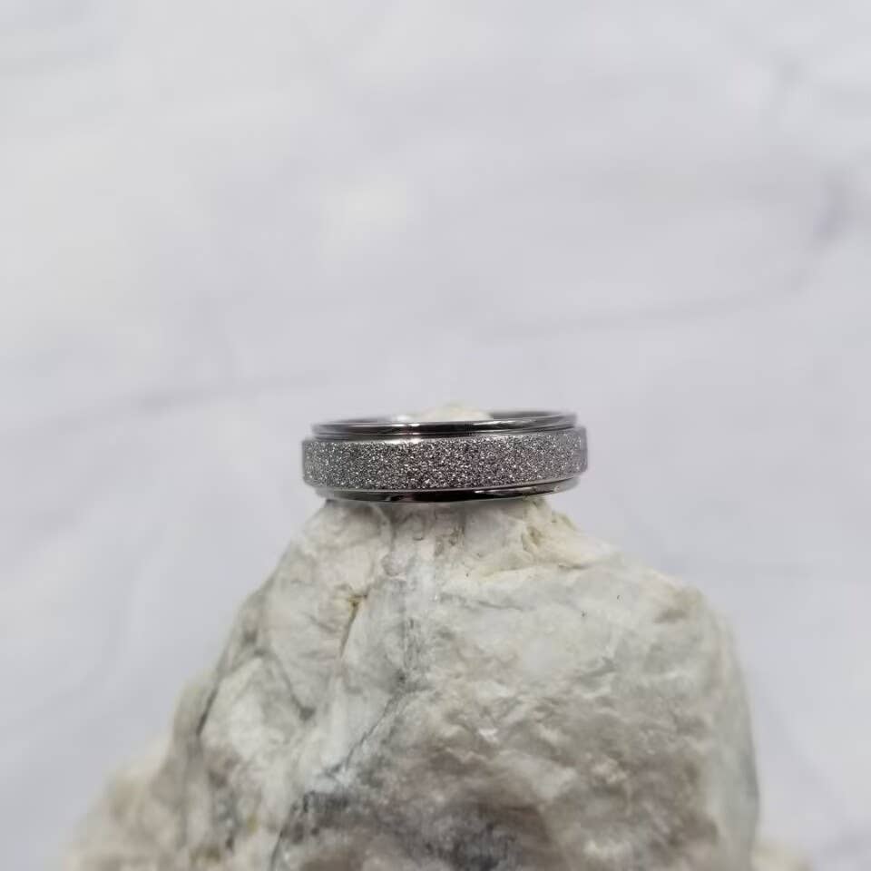 The Pretty Jewellery - Wholesale Band/Stacked Ring - Stainless Steel Anxiety Spinner Rings - Sizes 6 - 132