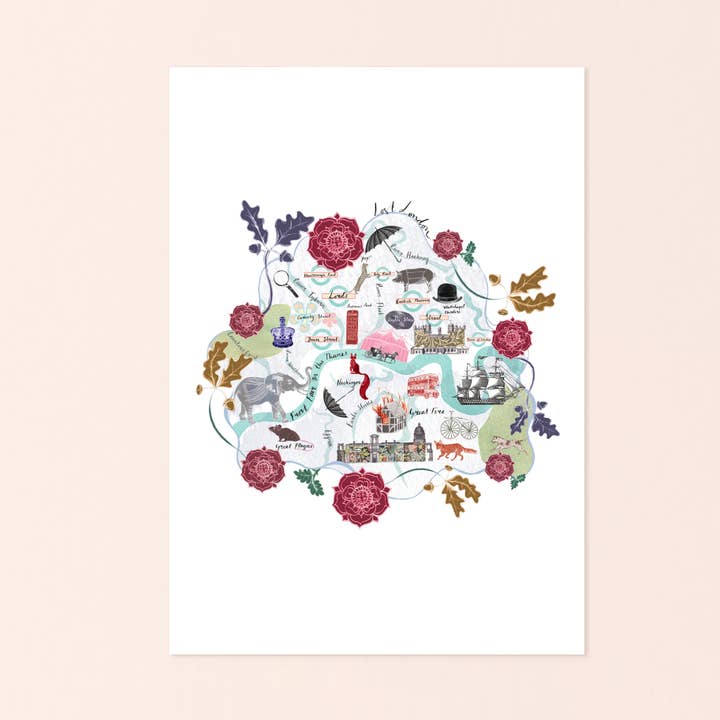 Lost London - Impression murale pour la vente par Josie Shenoy Illustration