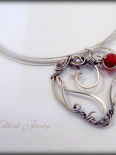 “Be my Valentine” heart pendant for wholesale by Kokkozik Jewelry