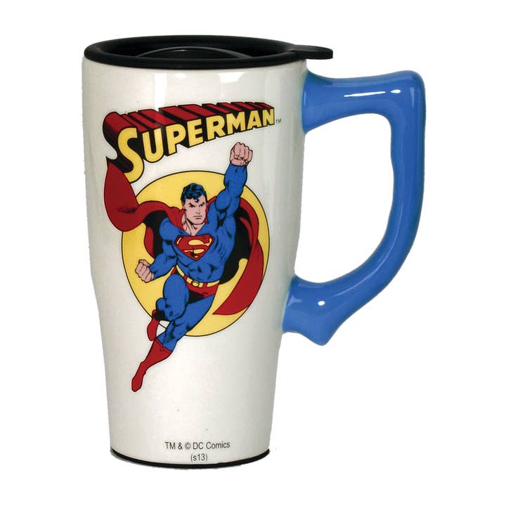 Spoontiques, Inc - Wholesale Coffee Mug - Superman Travel Mug