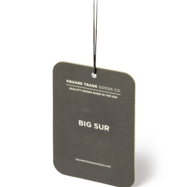 Square Trade Goods Co - Wholesale Car Freshener - Unisex - Big Sur Fragrance Card