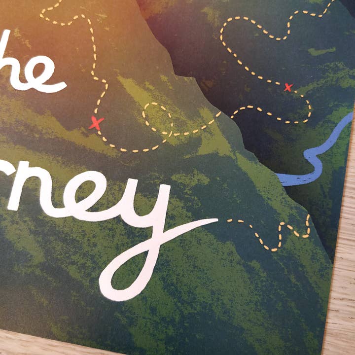 Lucy Scott Illustration - Wholesale Art Print - Joy is in the Journey Print, Self Care Illustrated Wall Art4