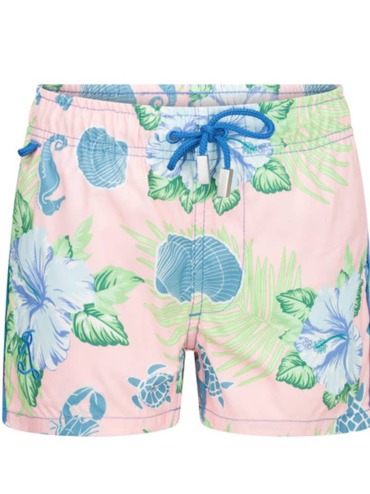 Blem Beach Accessories AU - Wholesale Swim shorts – Kids - Fiji Swim Shorts Pink Kids1