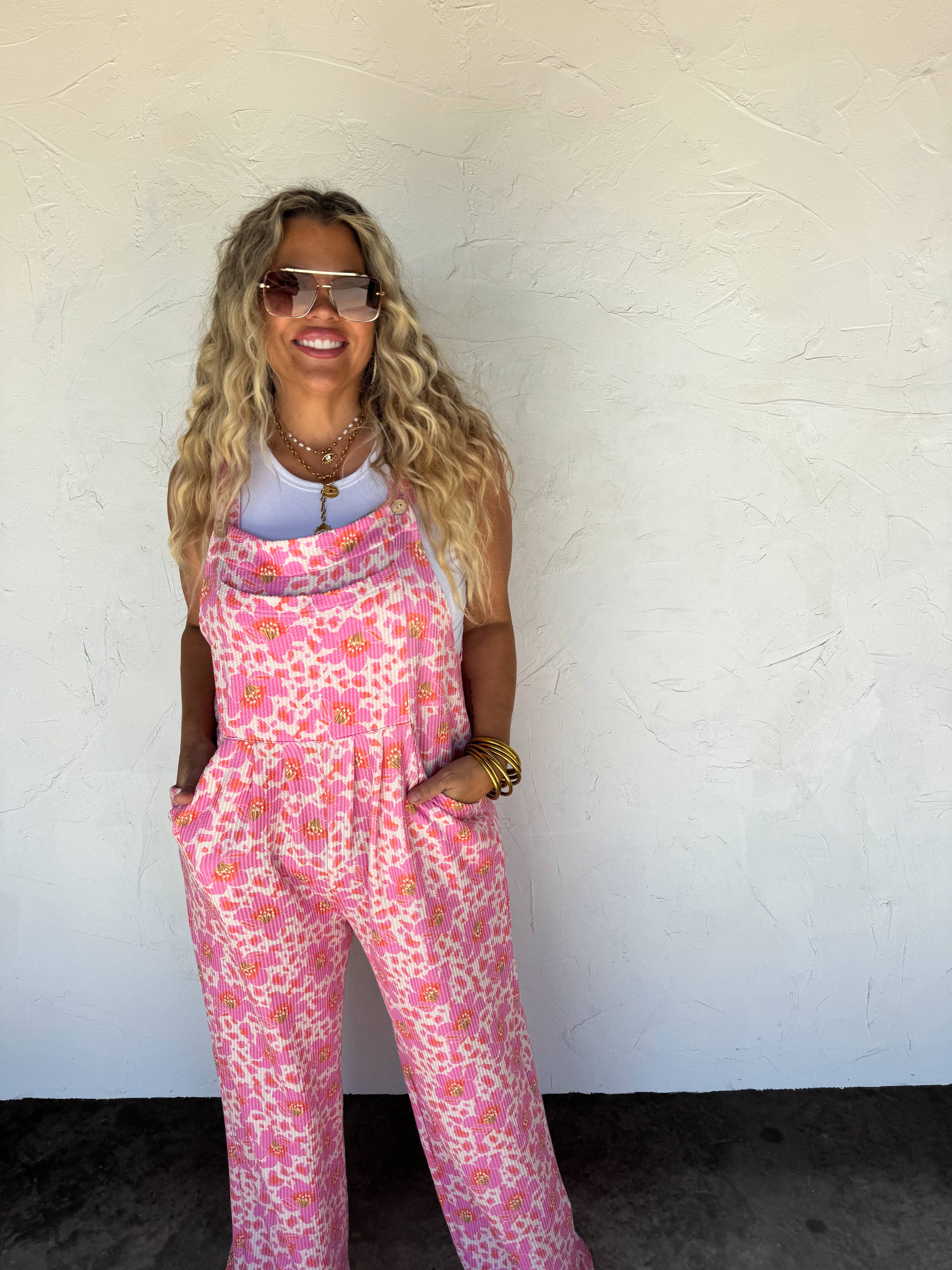 BLAKELEY - Wholesale Overalls - Women's - 2ND CUT- CASSIDY FLORAL BOHO OVERALLS9