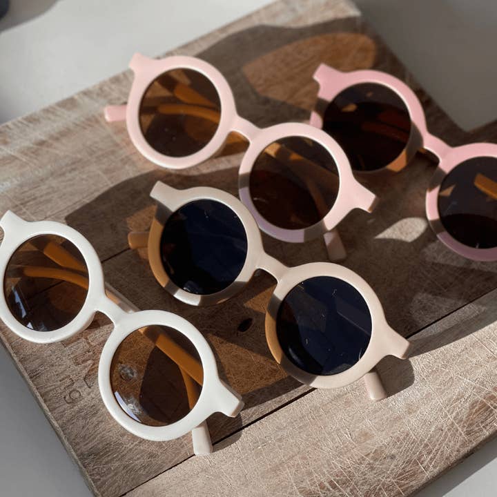 bug + bean kids - Wholesale Sunglasses - Kids - Kids Recycled Plastic Sunglasses, Buttercream