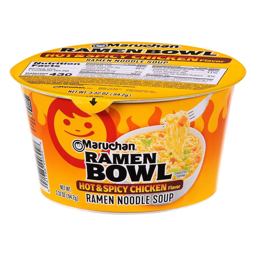 Horizon Top Market - Wholesale Ramen - Maruchan - Fire Bowl Ramen Noodle Soup,  6/3.32 oz1