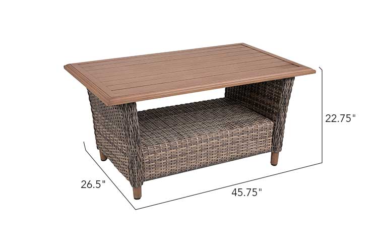 Beige Mitchell 4-Piece Wicker Sofa Set with Swivel Rocking Chairs for wholesale on Faire6