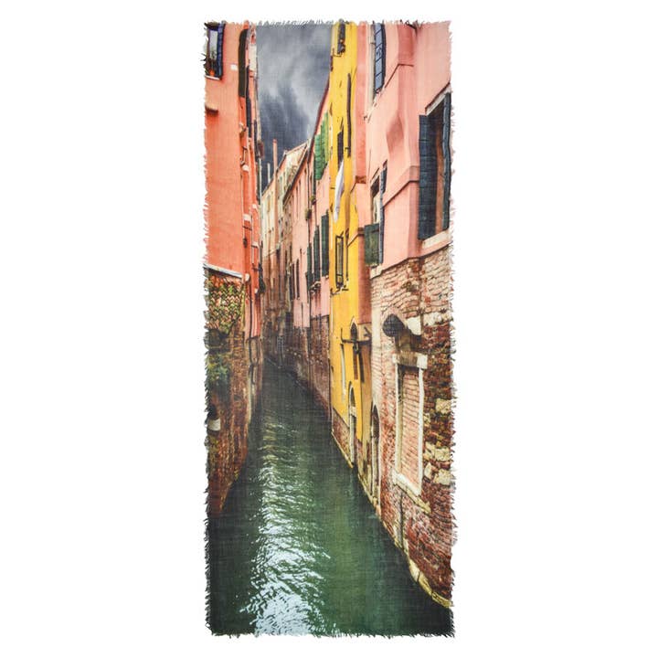 Dorsoduro Venice Canal Sjaal voor wholesale door Dupatta Designs