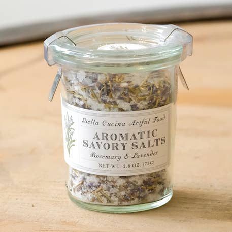 Rosemary & Lavender Savory Salt for wholesale by Bella Cucina