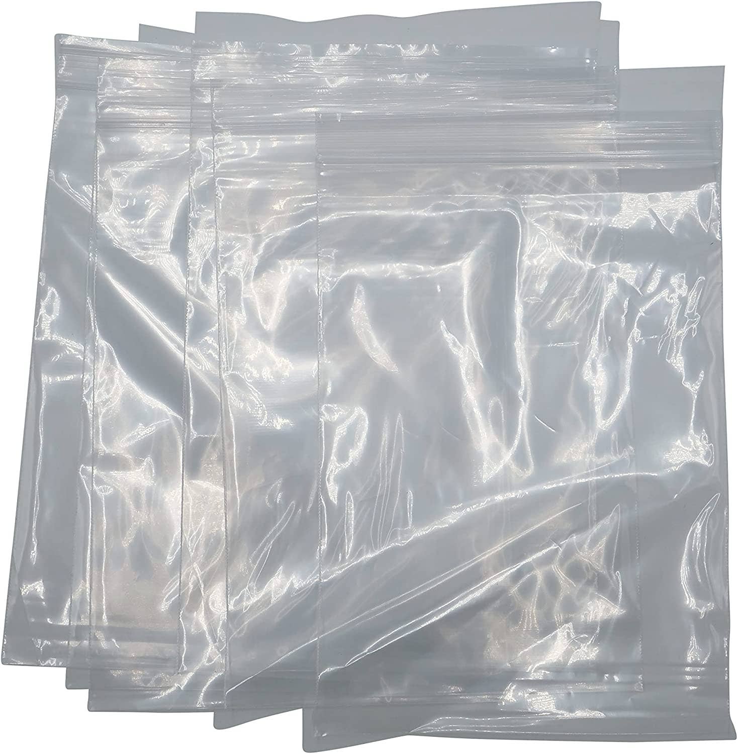 EcoQuality – wholesale Food storage wrap/bag – Clear Reclosable Zip Poly Plastic Bags - Resealable 5x72