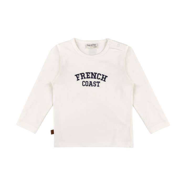 T-shirt French Coast pour enfants | Alysson blanc pour la vente par Frogs & Dogs