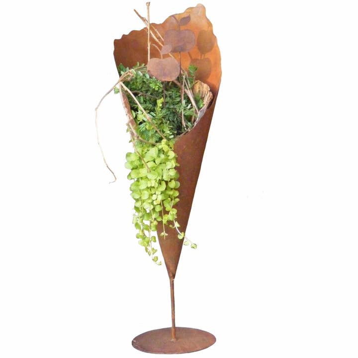 Rostikal - Wholesale Plant Pot - “Rostikal” plant bag with rod on base plate | Garden decoration1