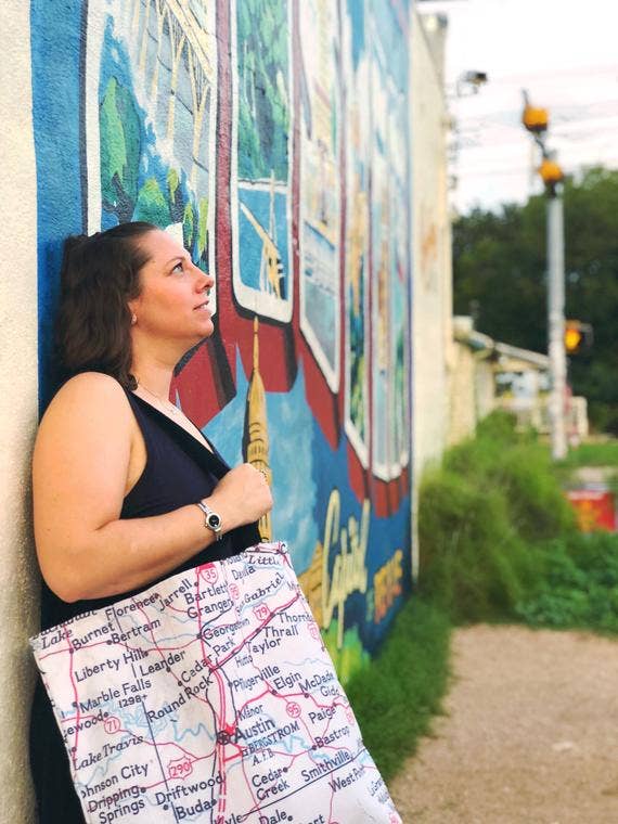 Daisy Mae Designs - Wholesale Tote Bag - Unisex - Custom Map Reusable Tote Bag Personalized Choose Any Town11