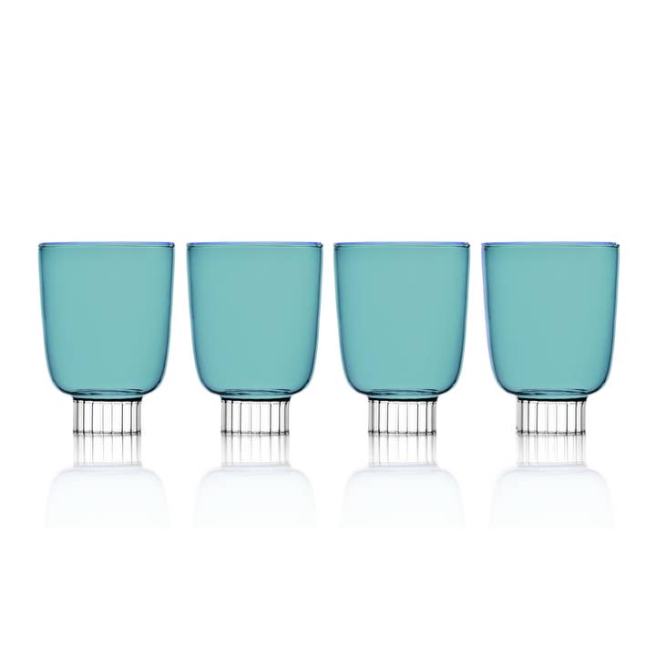 Sprezz - Wholesale Drinking Glass/Cup - Romantic Stemless Wine Glasses Petite | Set of Four
